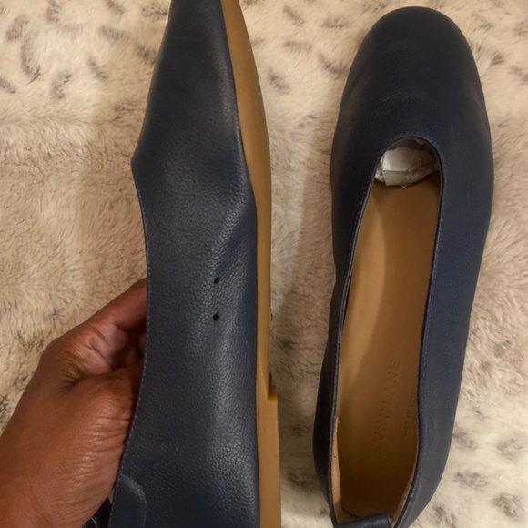 NWOB Everlane Italian Leather Day Glove Flats in Navy Blue, Size 8.5 - Picture 15 of 16